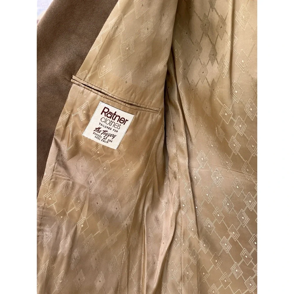 Vintage Ratner Clothes Ultrasuede Sport Coat Blazer 40R